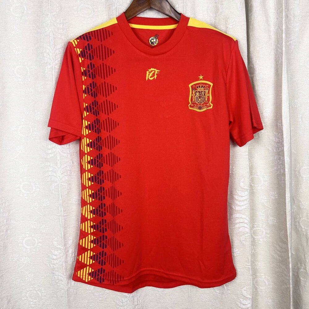 ICF Spain World European Cup ISCO 22 Soccer Football Futbol Jersey shirt stretch